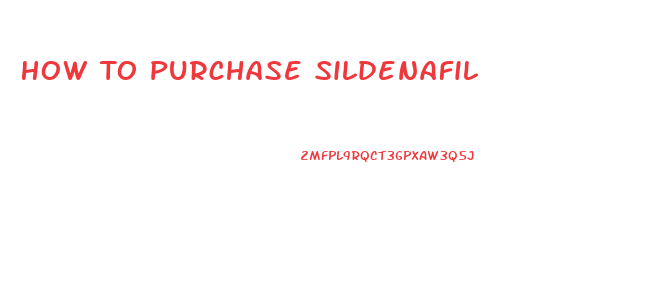 How To Purchase Sildenafil