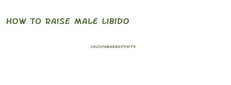 How To Raise Male Libido