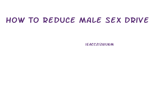 How To Reduce Male Sex Drive