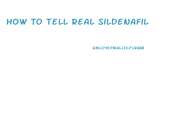 How To Tell Real Sildenafil