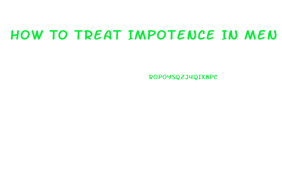 How To Treat Impotence In Men