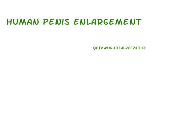 Human Penis Enlargement