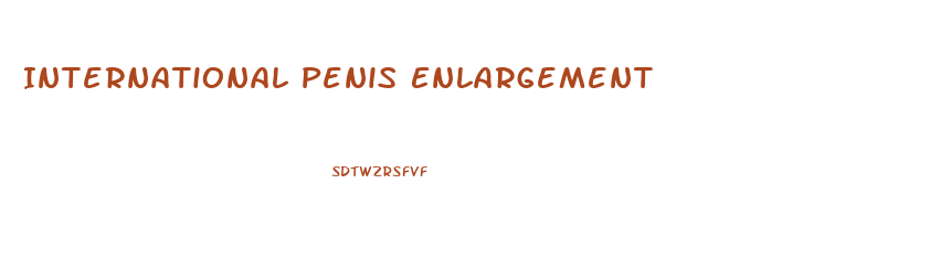 International Penis Enlargement