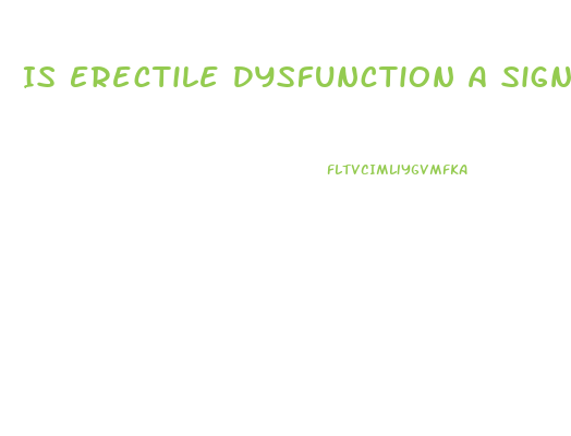 Is Erectile Dysfunction A Sign Of Prostate Cancer