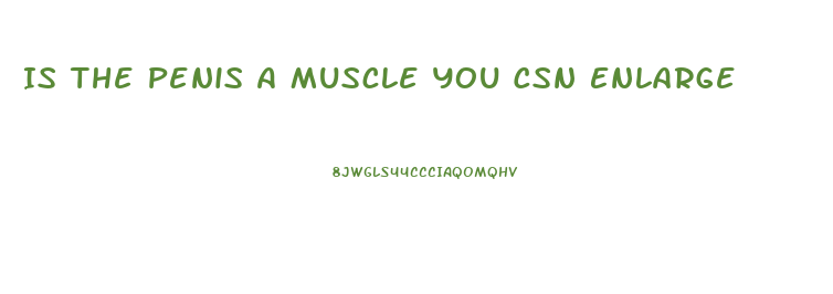 Is The Penis A Muscle You Csn Enlarge