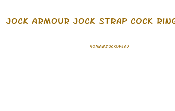 Jock Armour Jock Strap Cock Ring Male Enhancer