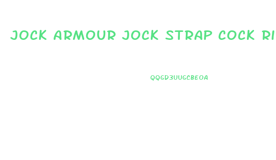 Jock Armour Jock Strap Cock Ring Male Enhancer