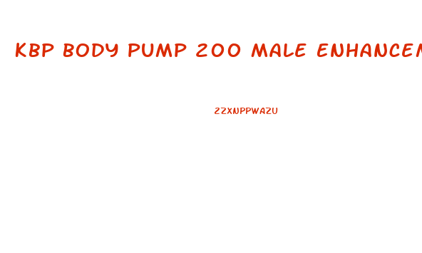 Kbp Body Pump 200 Male Enhancement