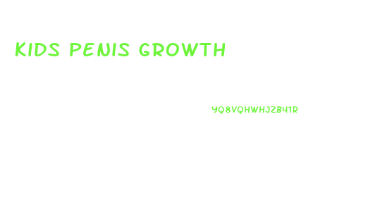 Kids Penis Growth