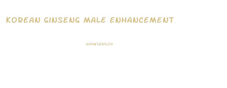 Korean Ginseng Male Enhancement