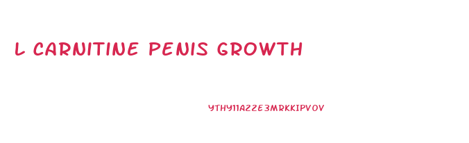 L Carnitine Penis Growth