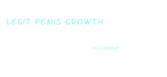 Legit Penis Growth