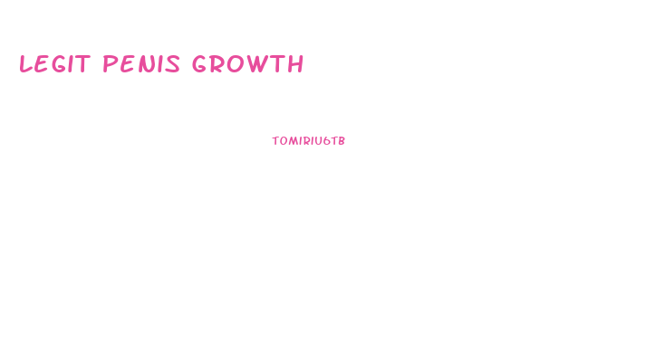 Legit Penis Growth