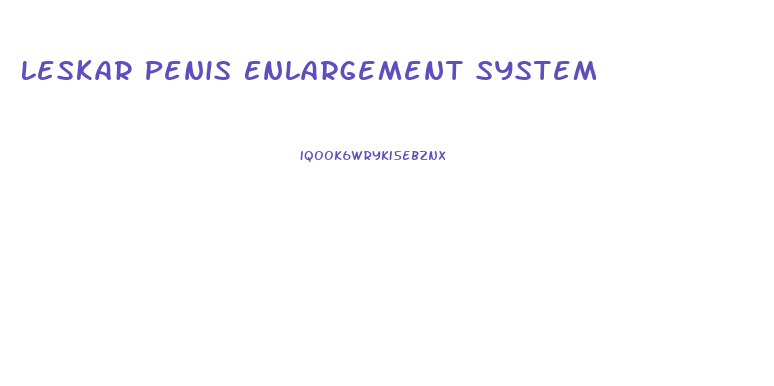 Leskar Penis Enlargement System