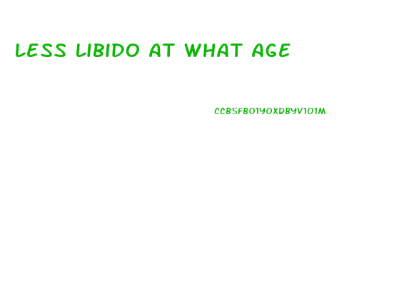 Less Libido At What Age