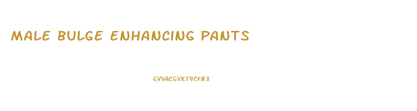 Male Bulge Enhancing Pants