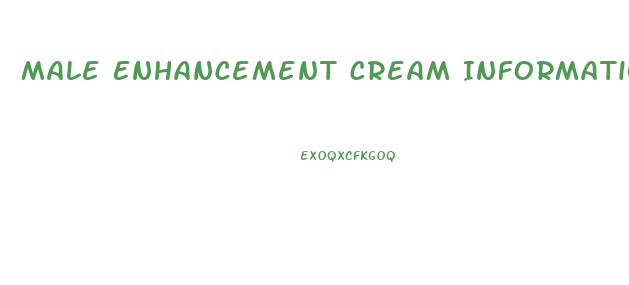 Male Enhancement Cream Information