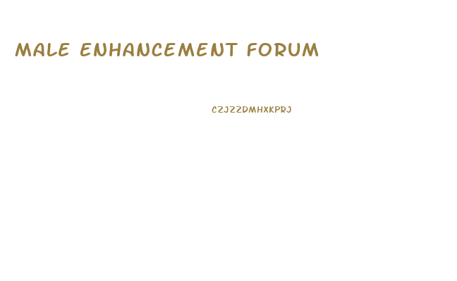 Male Enhancement Forum