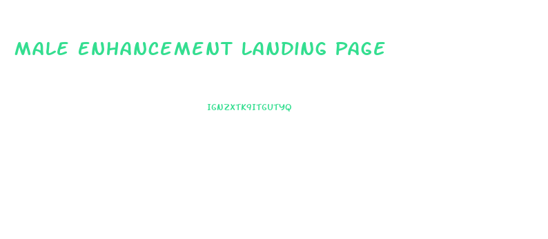 Male Enhancement Landing Page