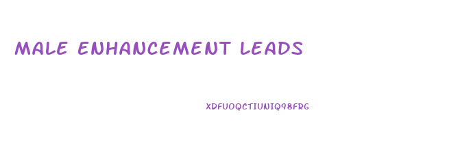 Male Enhancement Leads