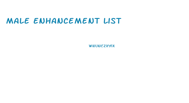 Male Enhancement List