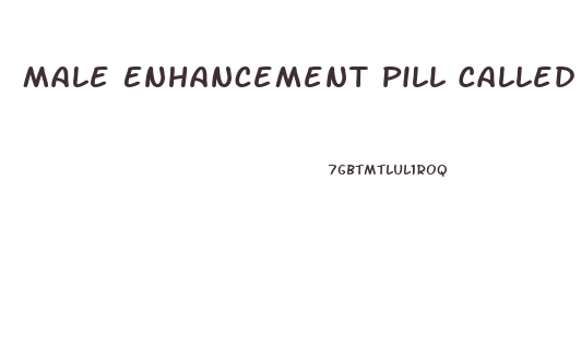 Male Enhancement Pill Called Red