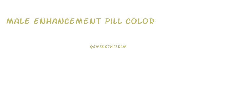 Male Enhancement Pill Color