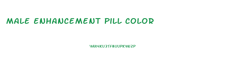 Male Enhancement Pill Color