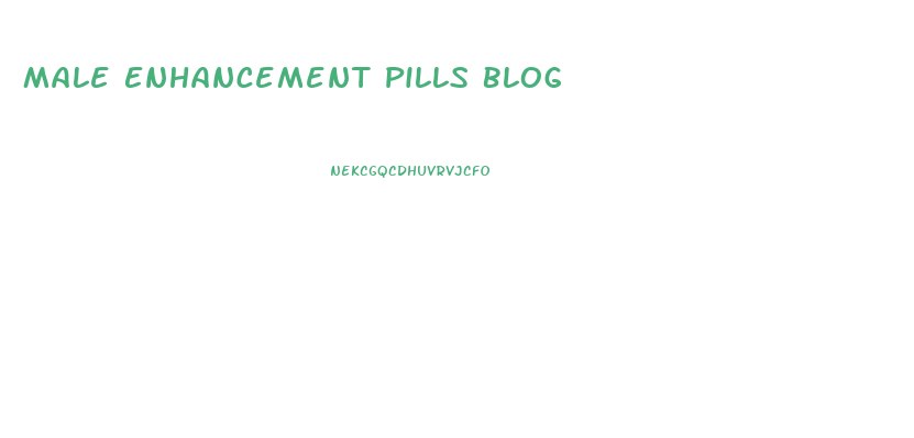 Male Enhancement Pills Blog