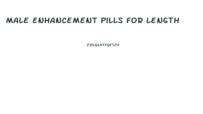 Male Enhancement Pills For Length