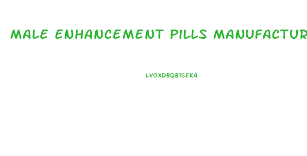 Male Enhancement Pills Manufacturers Usa