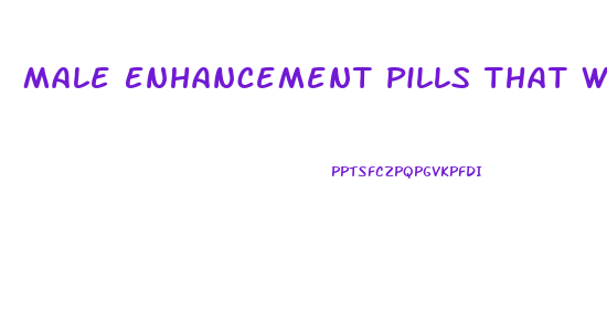 Male Enhancement Pills That Work Tongkat Ali