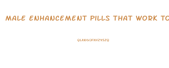Male Enhancement Pills That Work Tongkat Ali
