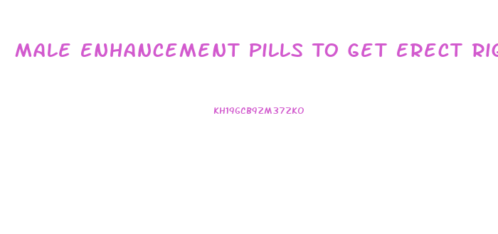 Male Enhancement Pills To Get Erect Right Away