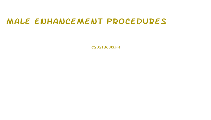 Male Enhancement Procedures