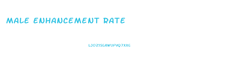 Male Enhancement Rate