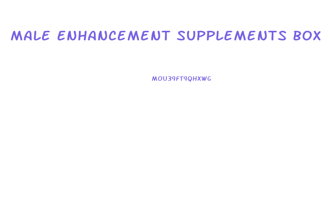 Male Enhancement Supplements Box