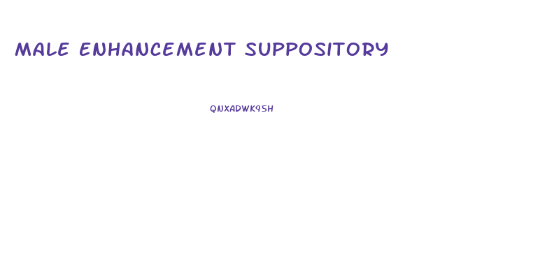 Male Enhancement Suppository