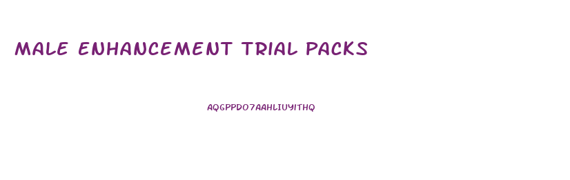 Male Enhancement Trial Packs