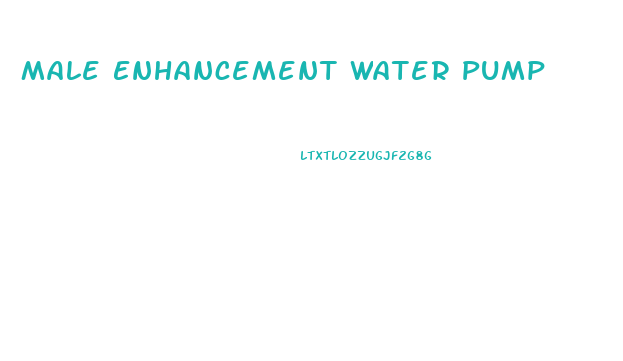Male Enhancement Water Pump
