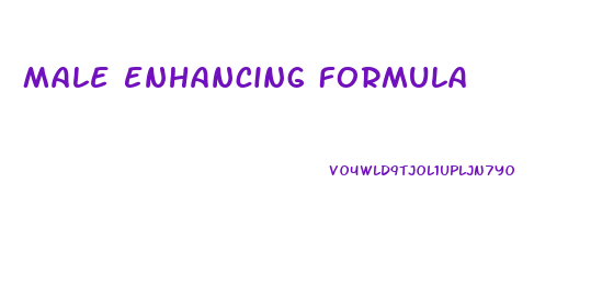Male Enhancing Formula