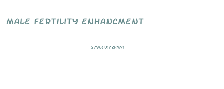 Male Fertility Enhancment