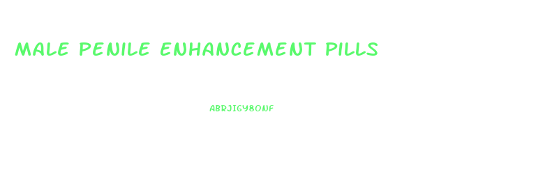 Male Penile Enhancement Pills