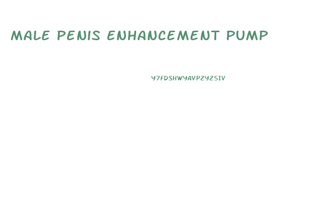 Male Penis Enhancement Pump