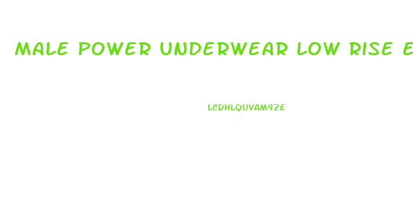 Male Power Underwear Low Rise Enhancer Thong