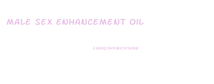 Male Sex Enhancement Oil