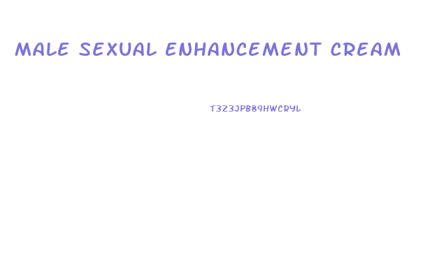 Male Sexual Enhancement Cream