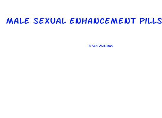 Male Sexual Enhancement Pills That Work