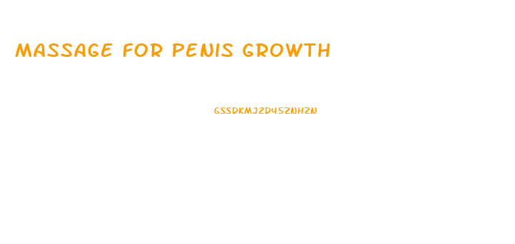 Massage For Penis Growth