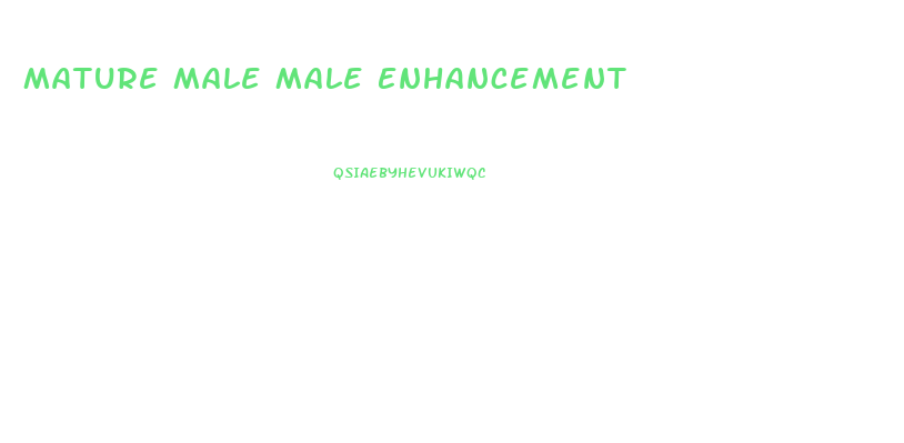 Mature Male Male Enhancement